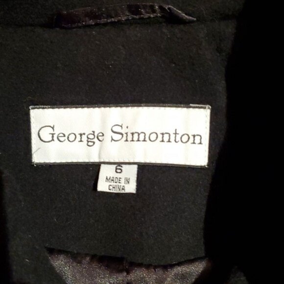 NWT, $345, GEORGE SIMONTON Lambs Wool Cashmere Coat - 6 - Picture 3 of 11